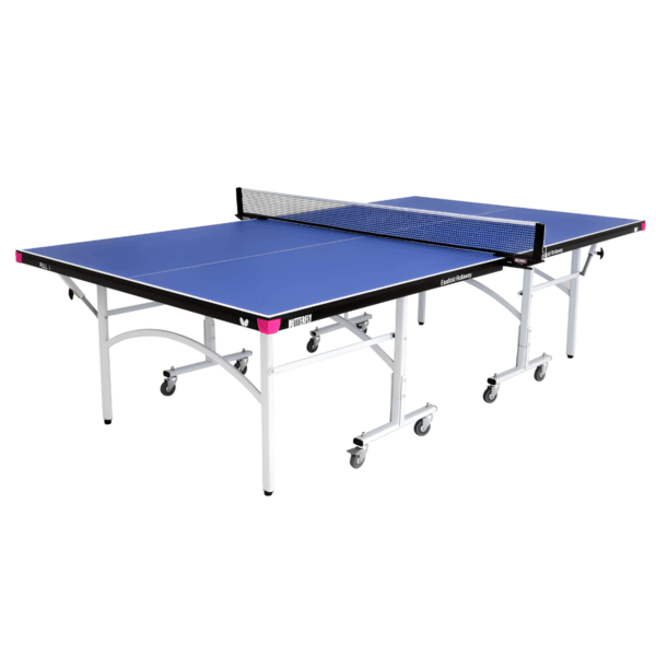9ft Easifold Rollaway Table Tennis Table with Accessories