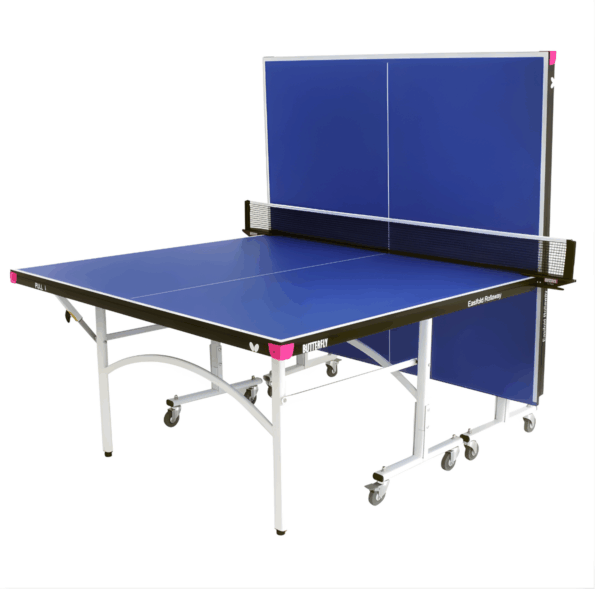 9ft Easifold Rollaway Table Tennis Table with Accessories