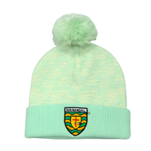 Donegal Knitted Mint Bobble Hat