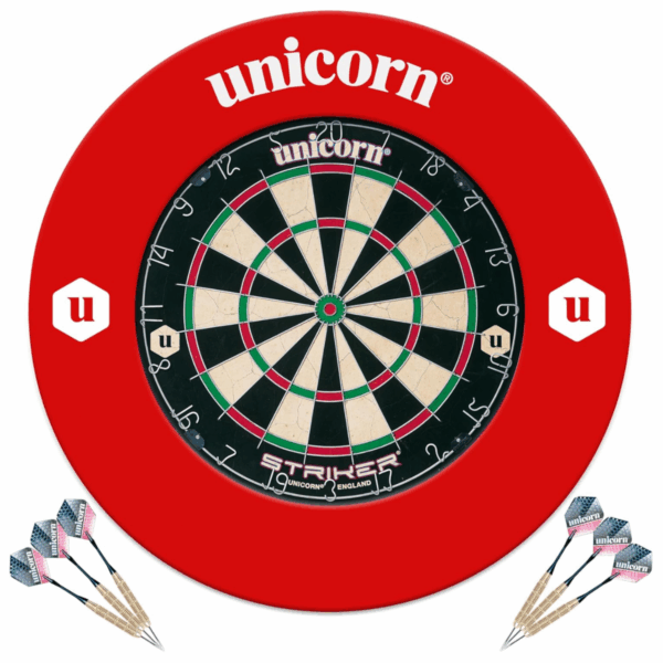 Striker EVA Dartboard with Darts & PDC Surround