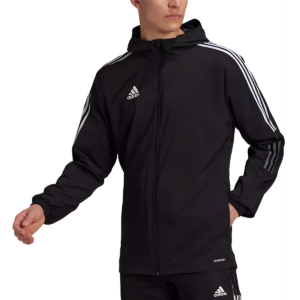 Mens Tiro 21 Black Windbreaker