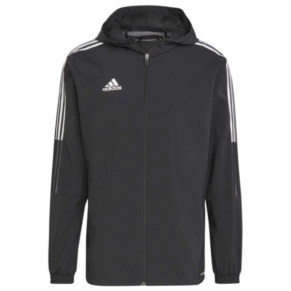 Mens Tiro 21 Black Windbreaker
