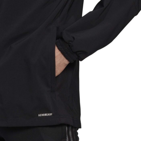 Mens Tiro 21 Black Windbreaker
