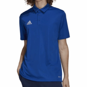Mens Entrada 22 Blue Polo Shirt