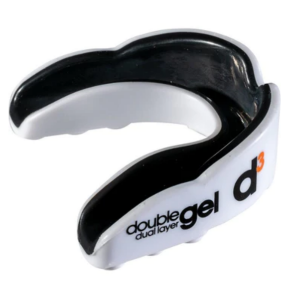 Double Gel White/Black Mouthguard