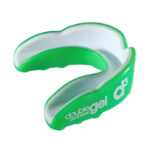 Double Gel Green/White Mouthguard