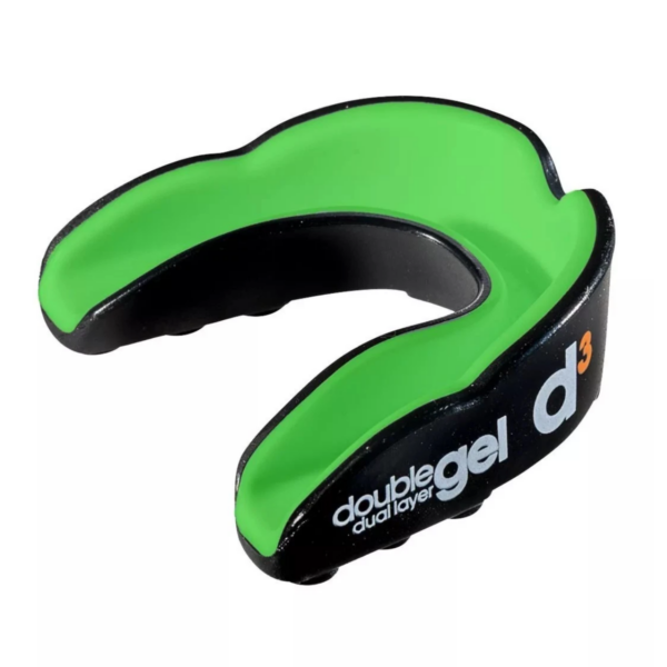 Double Gel Green/Black Mouthguard