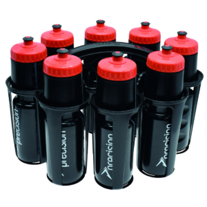 8 Water Bottles & Oval Carrier (750ml)