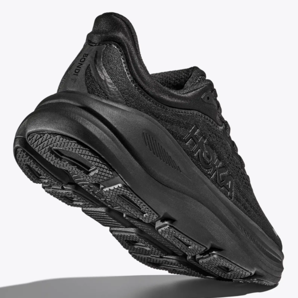 Womens Bondi 9 Black Running Shoes