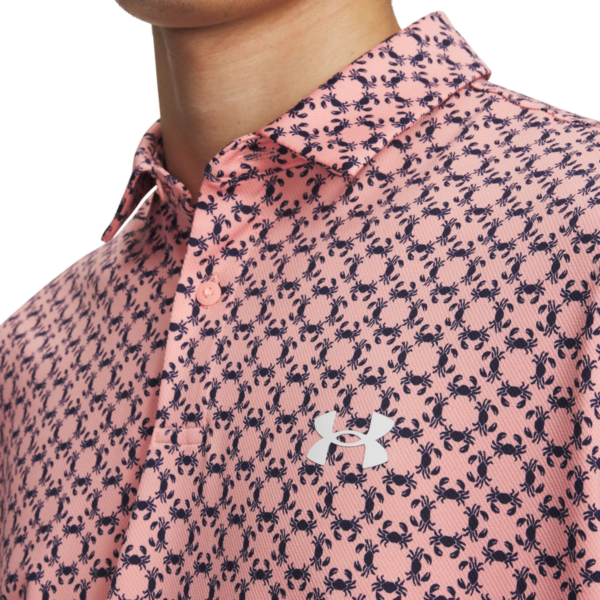 Mens Matchplay Printed Crab Geo Polo Shirt