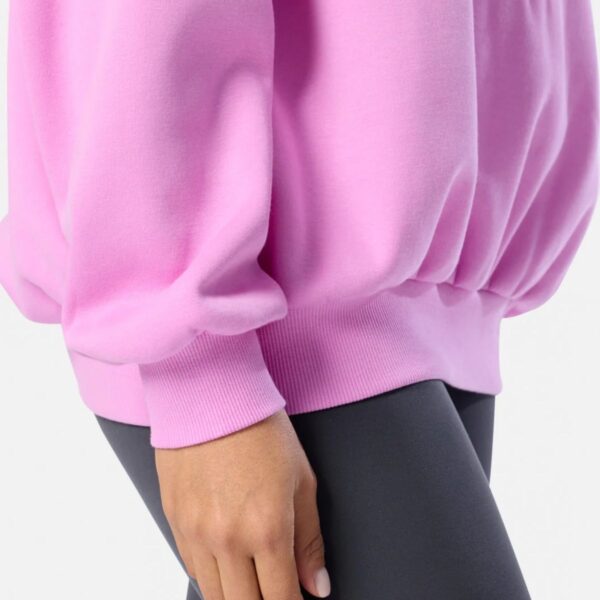 Womens Snap Collar Sierra Pink Sweatshirt