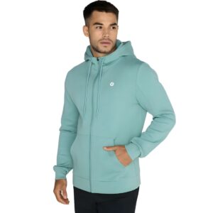 Mens Relentless Zip Hoodie in Fresh Green
