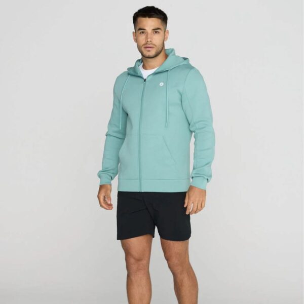 Mens Relentless Zip Hoodie in Fresh Green