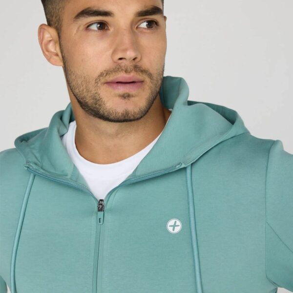 Mens Relentless Zip Hoodie in Fresh Green