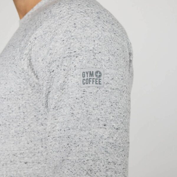 Mens Textured Heather Grey Sweatshirt