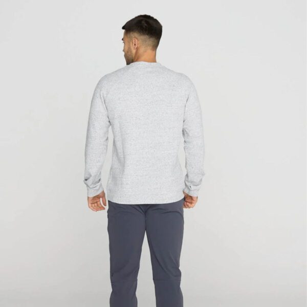Mens Textured Heather Grey Sweatshirt