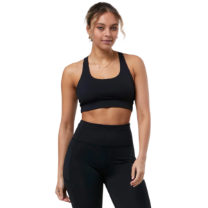 Womens Relentless Black Sports Bra