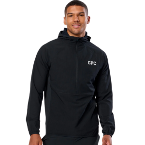 Mens GPC Train Black Hooded Midlayer