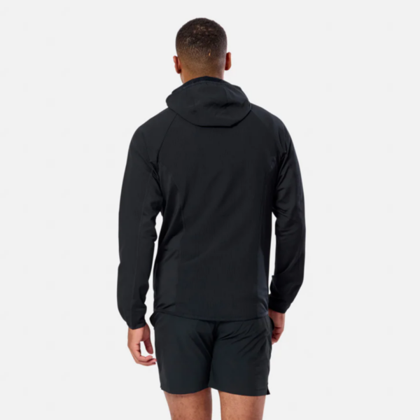 Mens GPC Train Black Hooded Midlayer