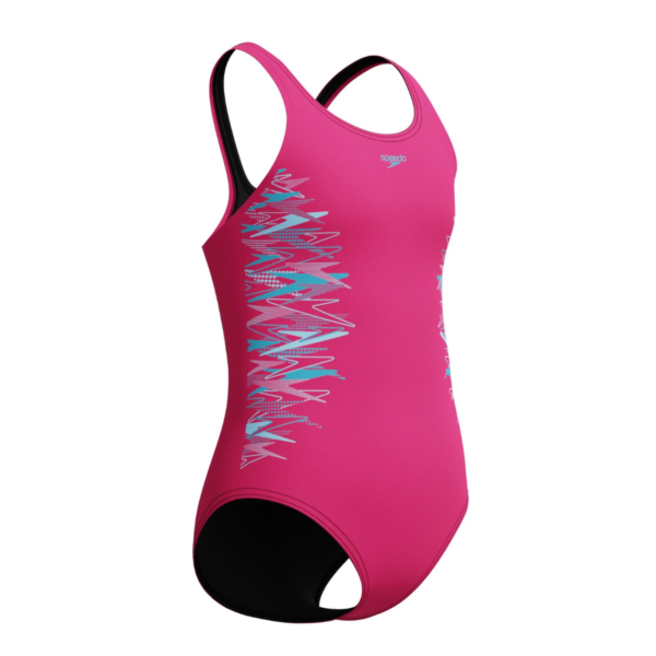Junior Girls Duo Logo Muscleback Swimsuit