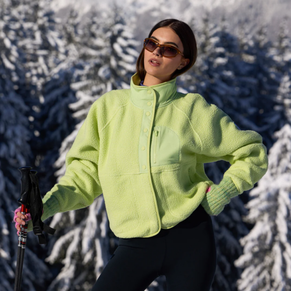 Womens Horizon Layer Up Jacket in Lime Sorbet