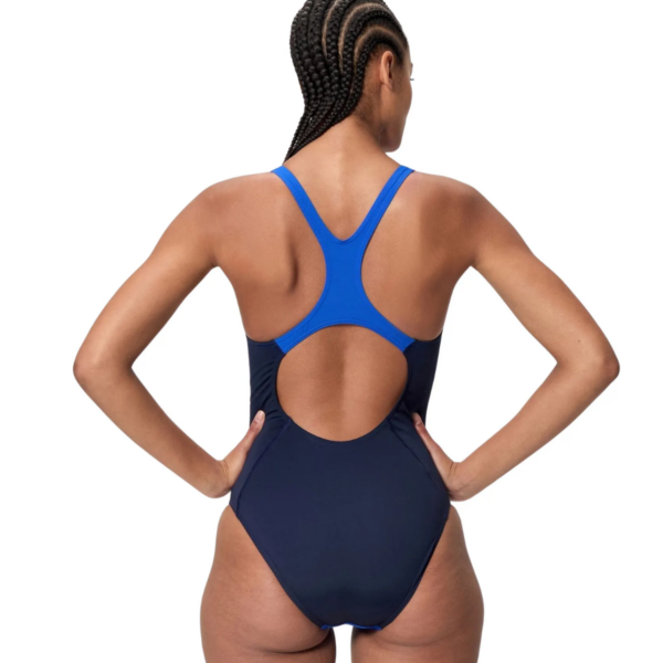 Womens Medalist Solid Splice Swimsuit