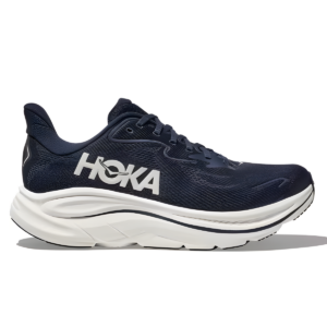 Mens Clifton 10 Navy Running Shoes (Wide Fit 2E)