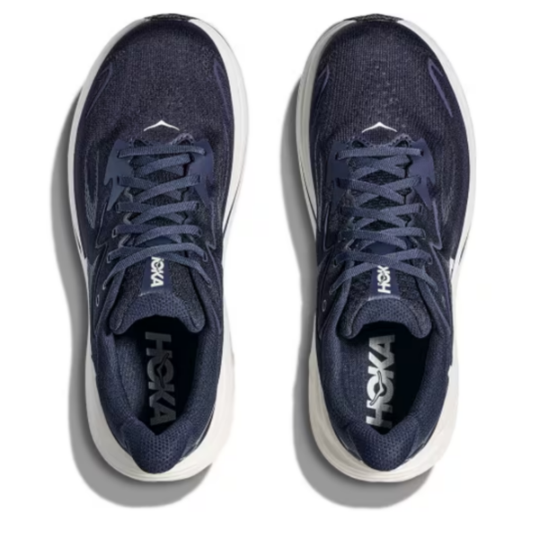 Mens Clifton 10 Navy Running Shoes (Wide Fit 2E)