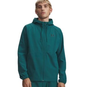 Mens UA Vibe Woven Green Jacket