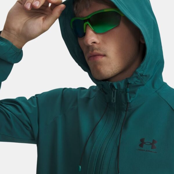 Mens UA Vibe Woven Green Jacket