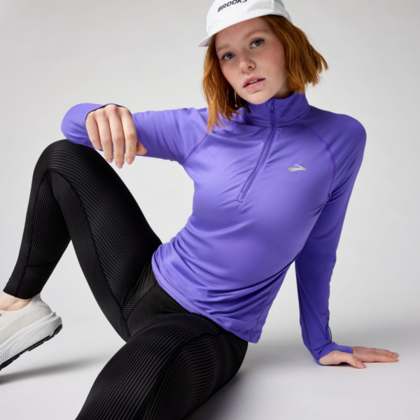 Womens Dash 3.0 Purple Half Zip