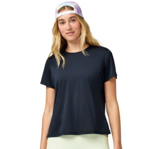 Womens Dash Short Sleeve Black T-Shirt