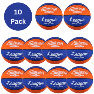 10 Pack League Basketball Blue/Orange