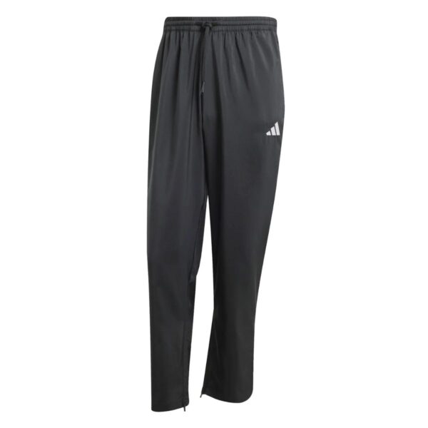Mens Open Hem Stanford Essentials Black Trousers