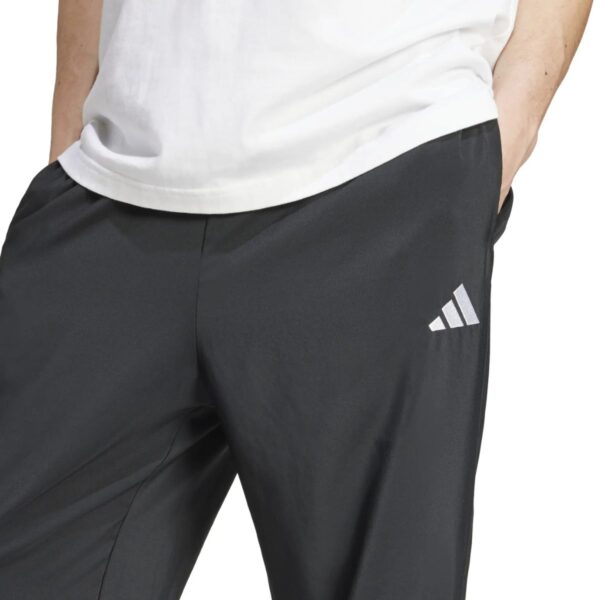 Mens Open Hem Stanford Essentials Black Trousers