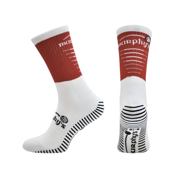 Pro Mid Grip Socks Maroon