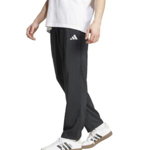 Mens Open Hem Stanford Essentials Black Trousers (Short Leg)