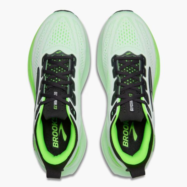 Mens Glycerin 23 White Running Shoes