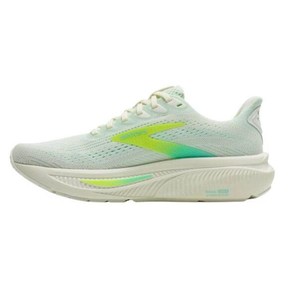 Womens Ghost 17 White/Green Running Shoes