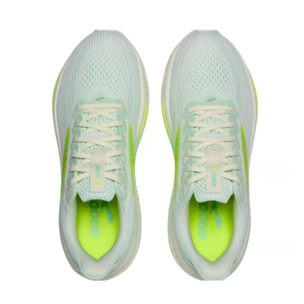 Womens Ghost 17 White/Green Running Shoes