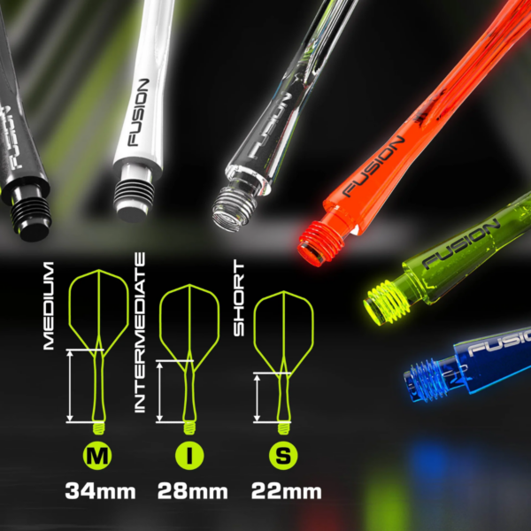 Fusion Integrated Flight & Shaft Solid White