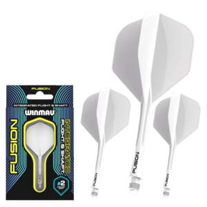 Fusion Integrated Flight & Shaft Solid White