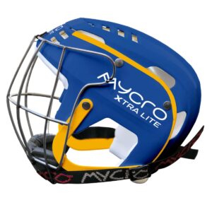 Pin Stripe Blue/Amber Hurling Helmet
