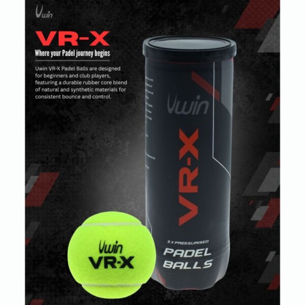 VR-X Padel Balls (Tube of 3)