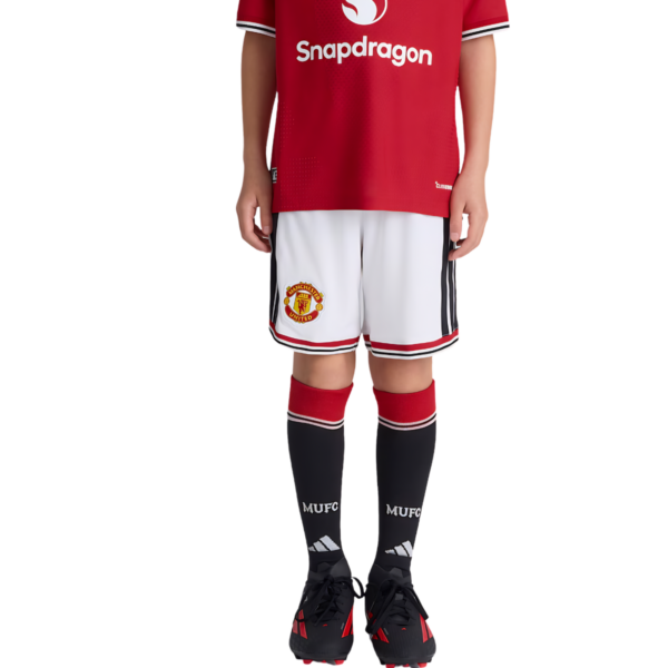 Kids Manchester United 26/27 Home White Shorts