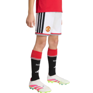 Kids Manchester United 26/27 Home White Shorts
