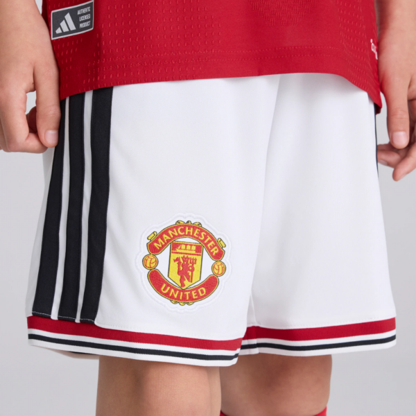 Kids Manchester United 26/27 Home White Shorts