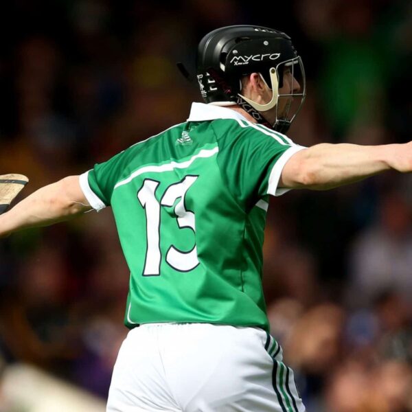 Pin Stripe Black/White Hurling Helmet