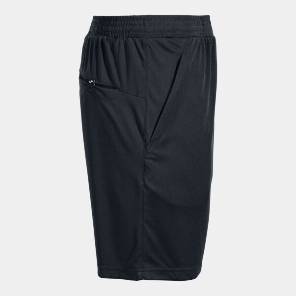 Referee Black Shorts with Zip Pockets