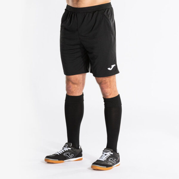 Referee Black Shorts with Zip Pockets